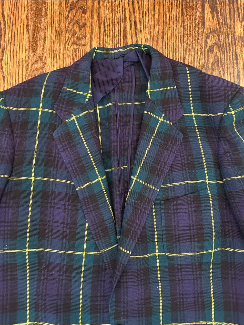 Vintage Plaid Blazer - Picture 2 of 10